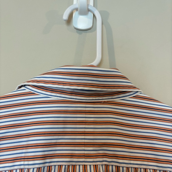 Ralph Lauren Men's Casual Striped Shirt - Orange and White Large - Picture 12 of 14